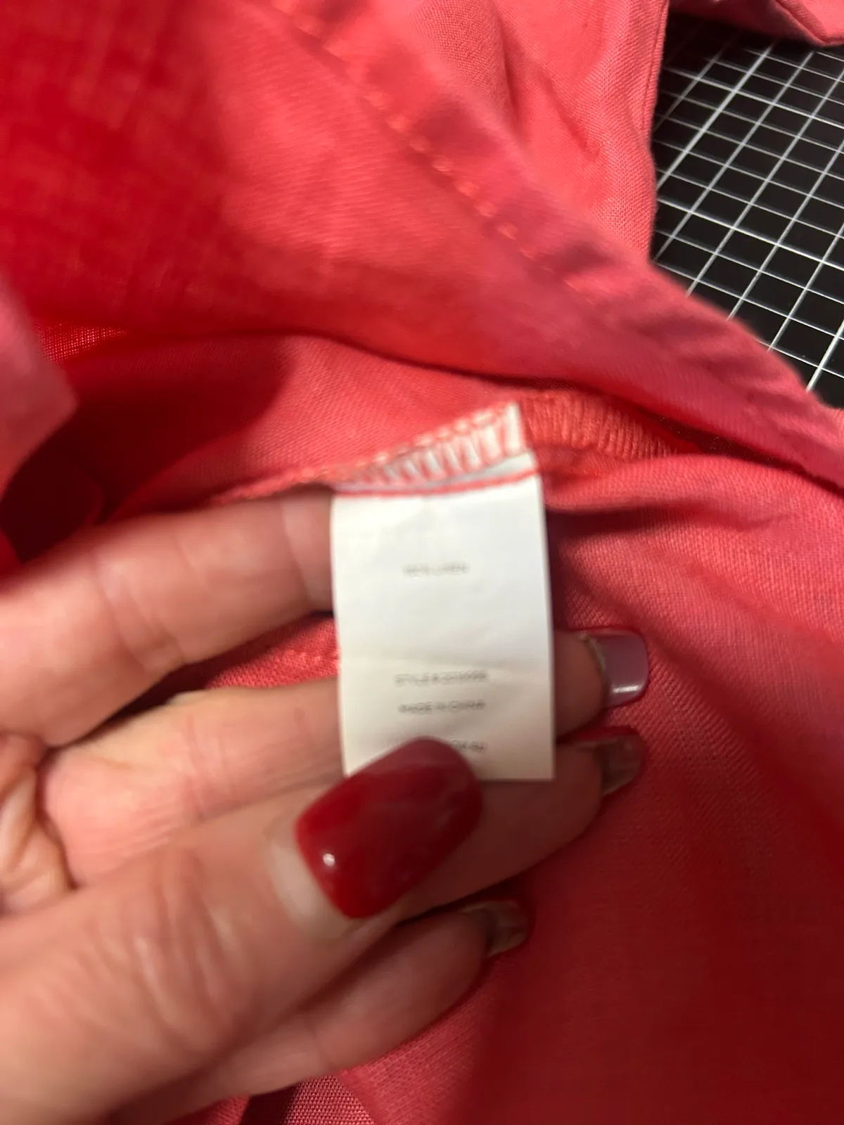 Katie’s coral pink long sleeve shirt – photo 5