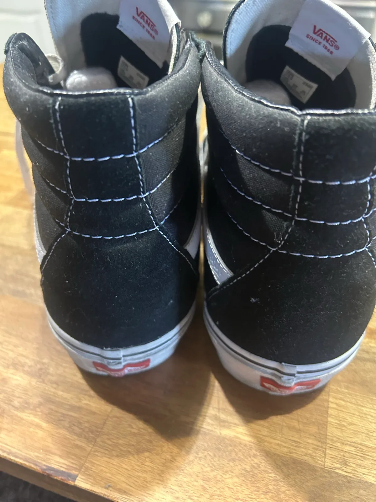 Men’s black vans high tops size12 AU – photo 6