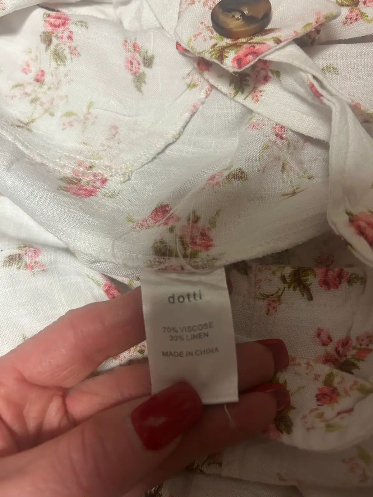Dotti white floral short overalls – photo 5