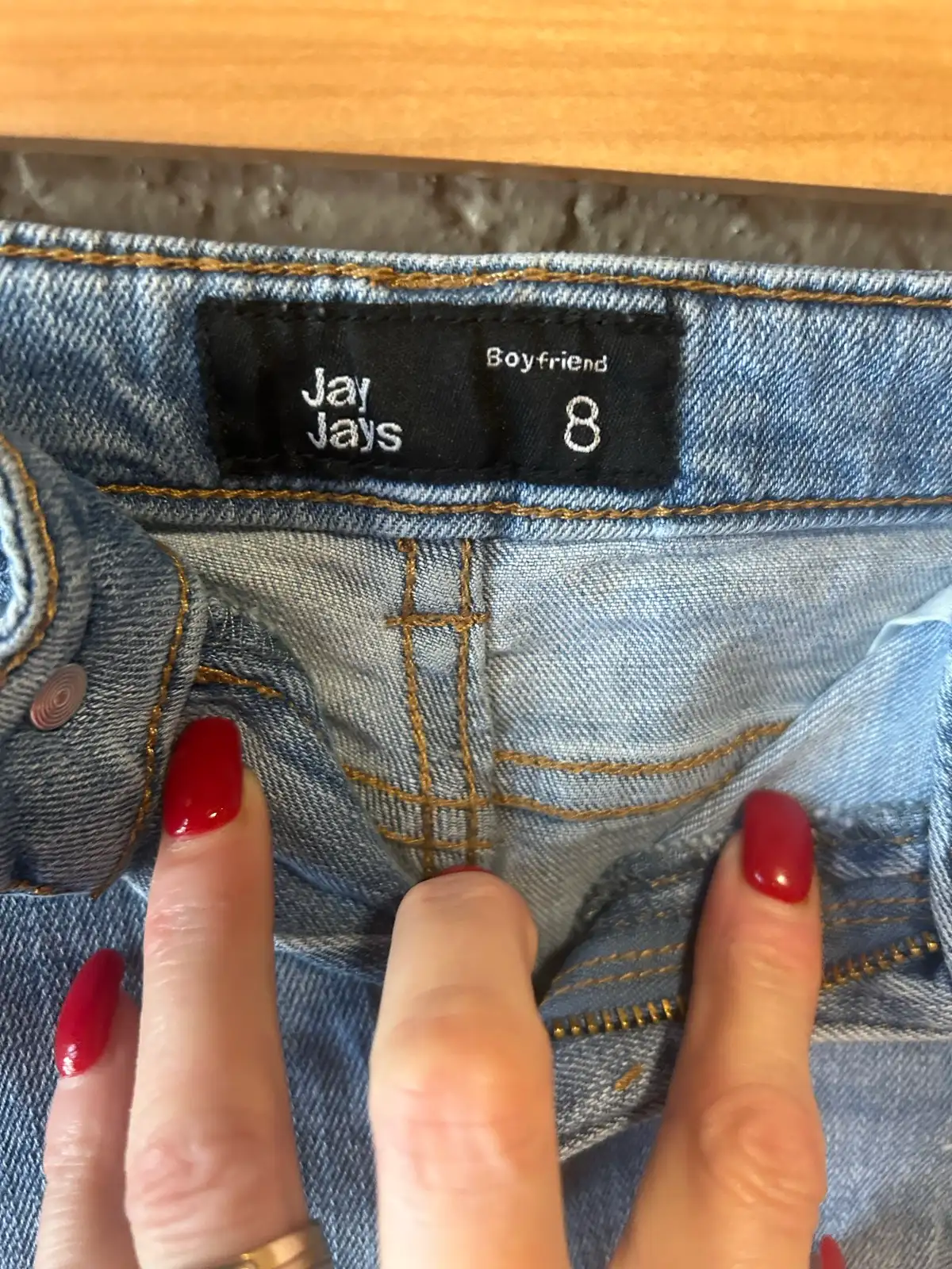 Jay jays blue denim  distressed shorts – photo 2