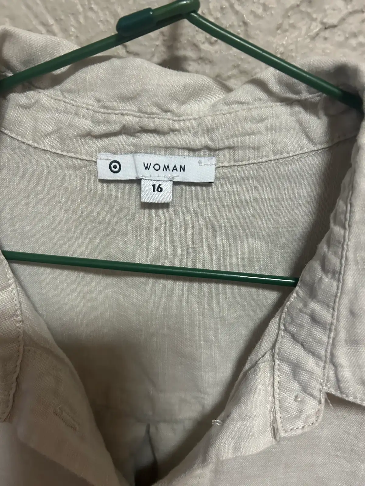 Target cream/beige  linen button up shirts – photo 2