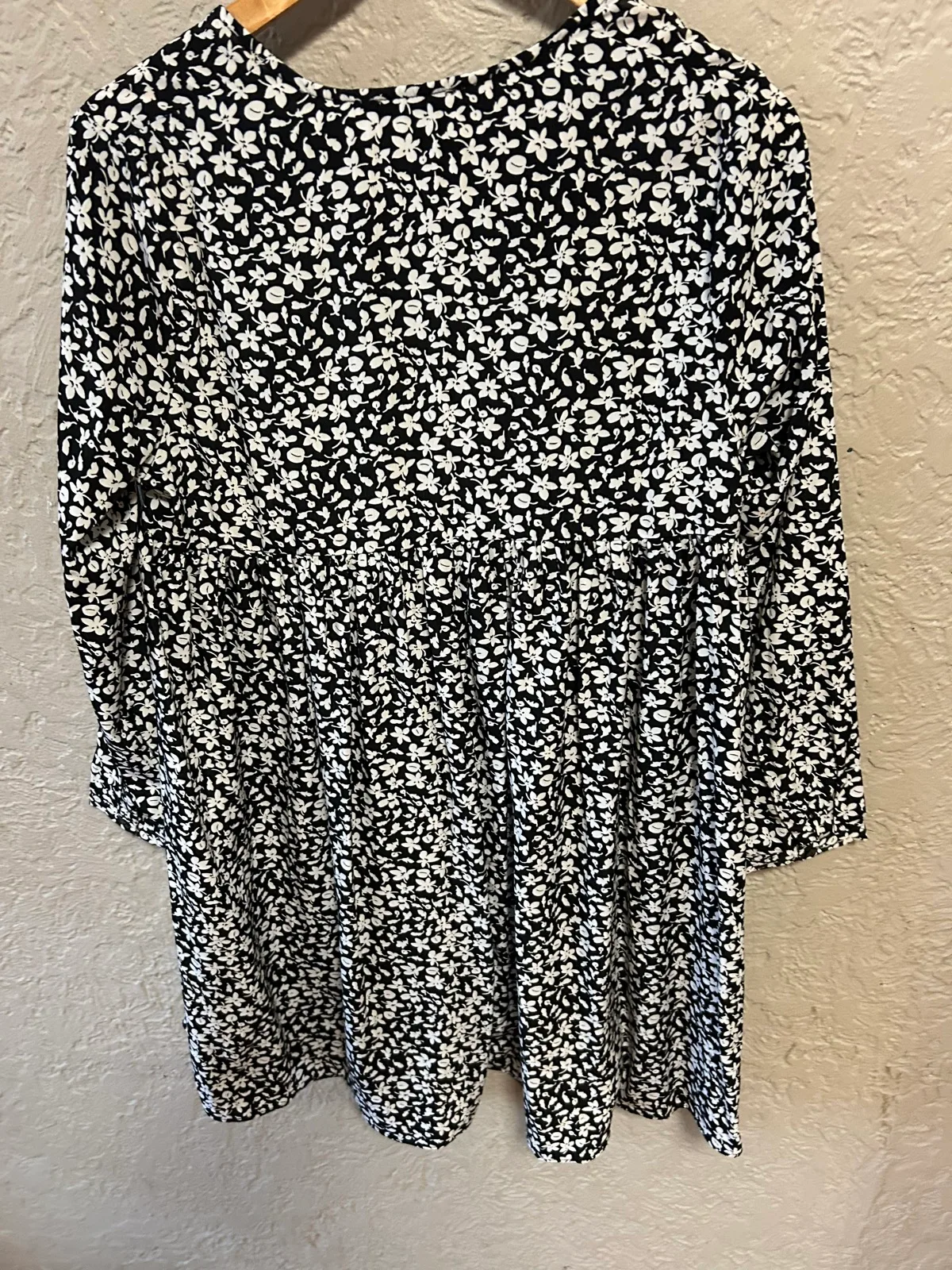 Dissh black/white floral babydoll dress — photo 5