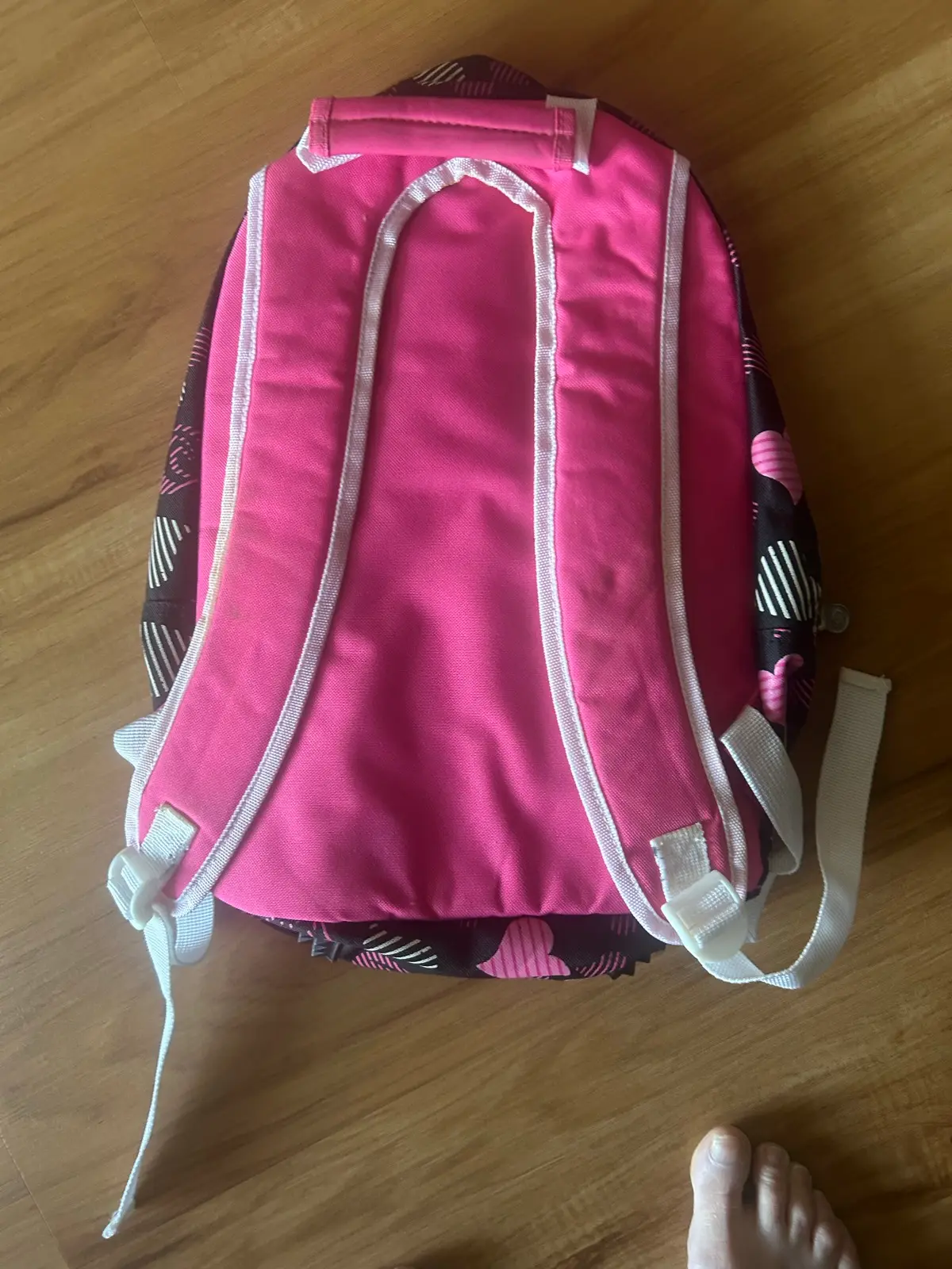Gorls Black/pink heart backpack – photo 6