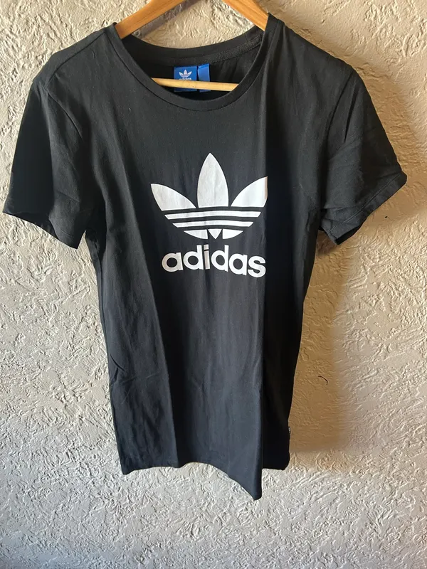 Adidas black trefoil Tshirt dress