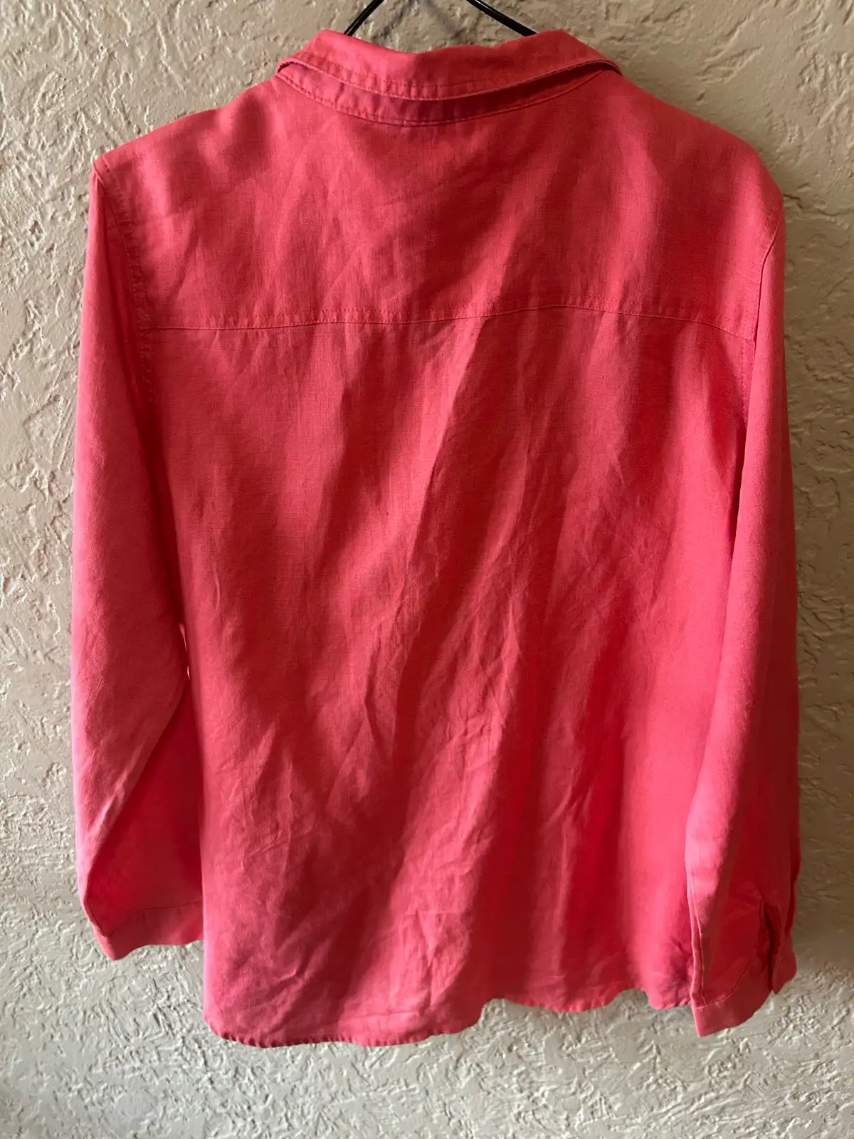 Katie’s coral pink long sleeve shirt – photo 4