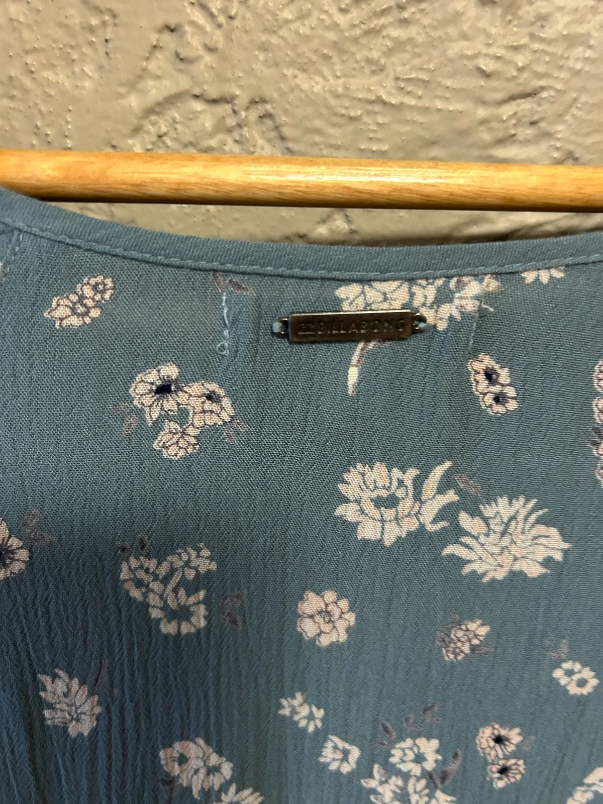 Billabong blue/green floral dress — photo 4