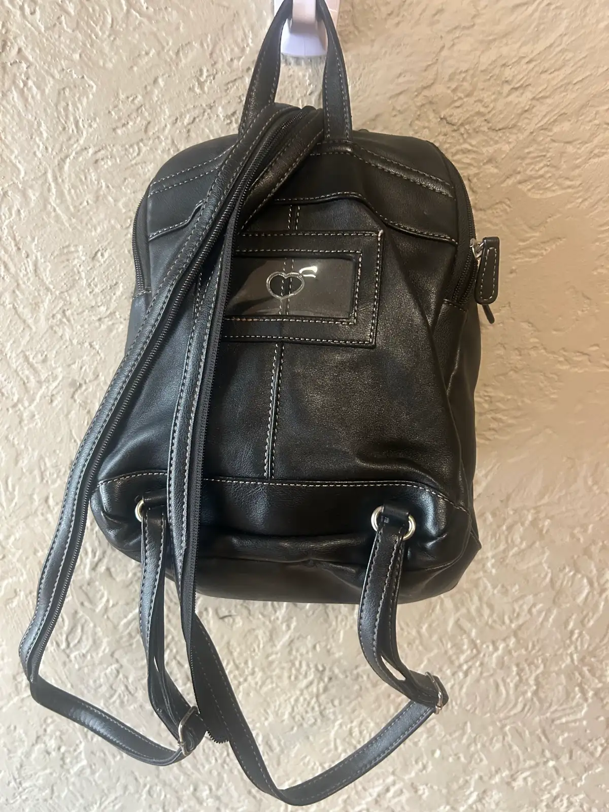 Aurielle brown leather backpack – photo 2