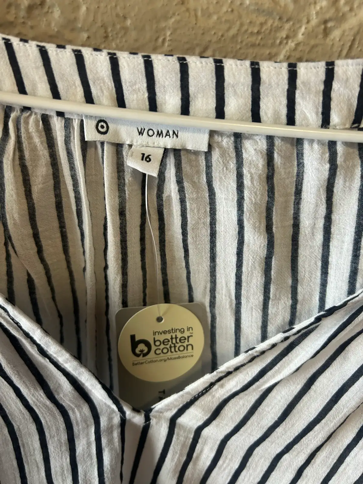 Target black/white ballon sleeve blouse – photo 2