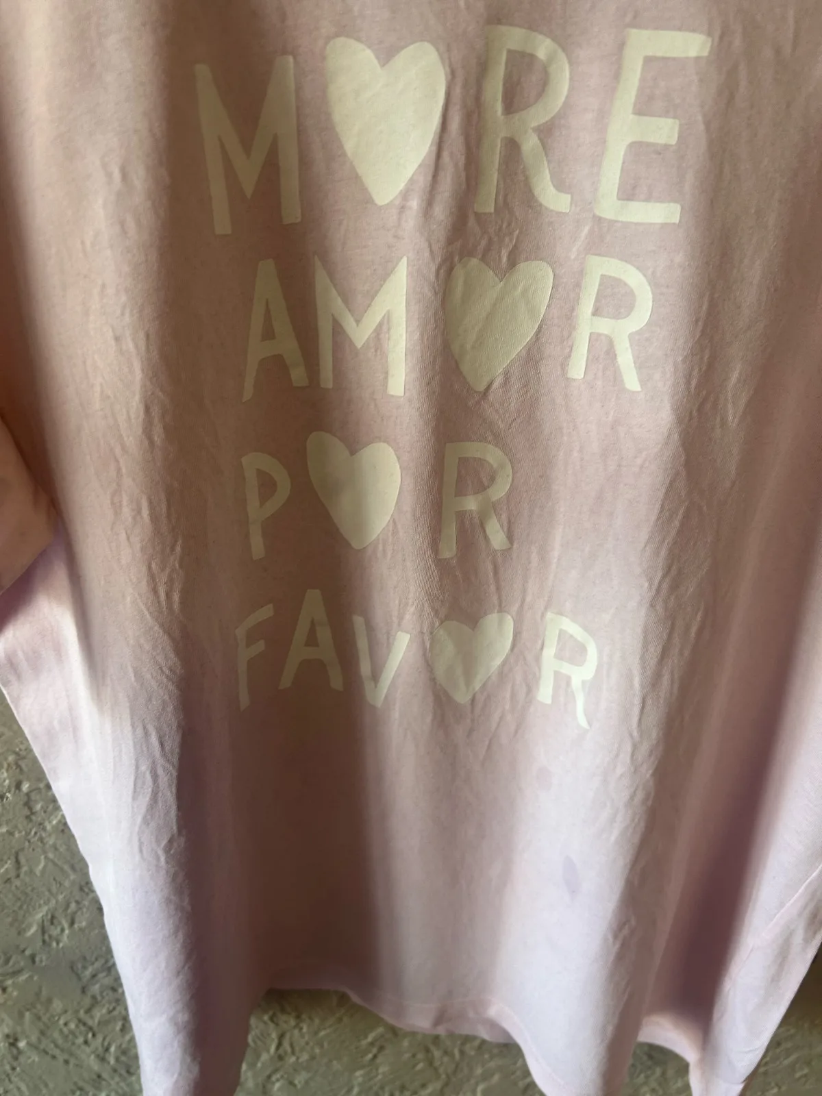 Target pink tee with white text – photo 2