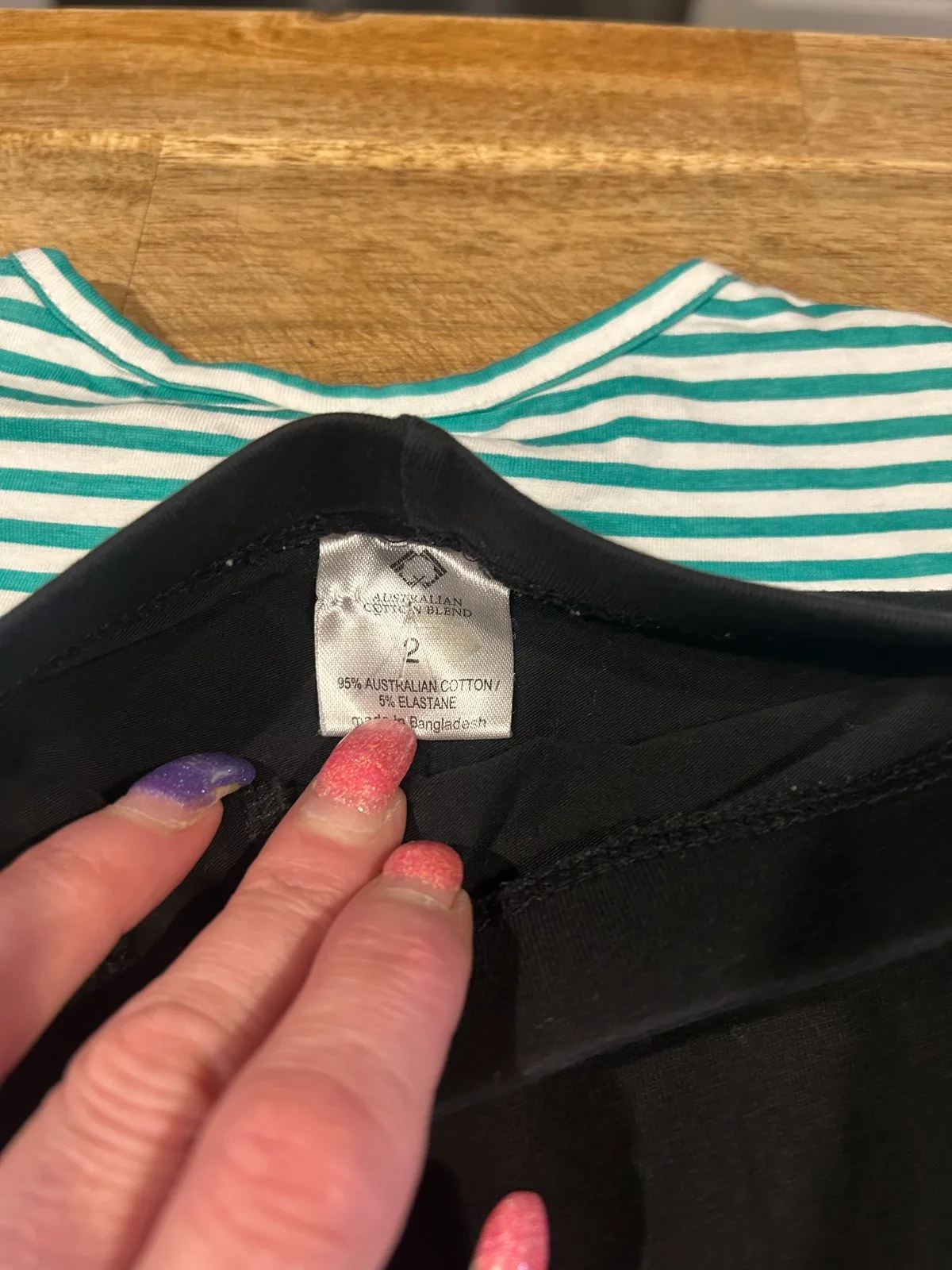 Higgledee girls green/white striped set – photo 5