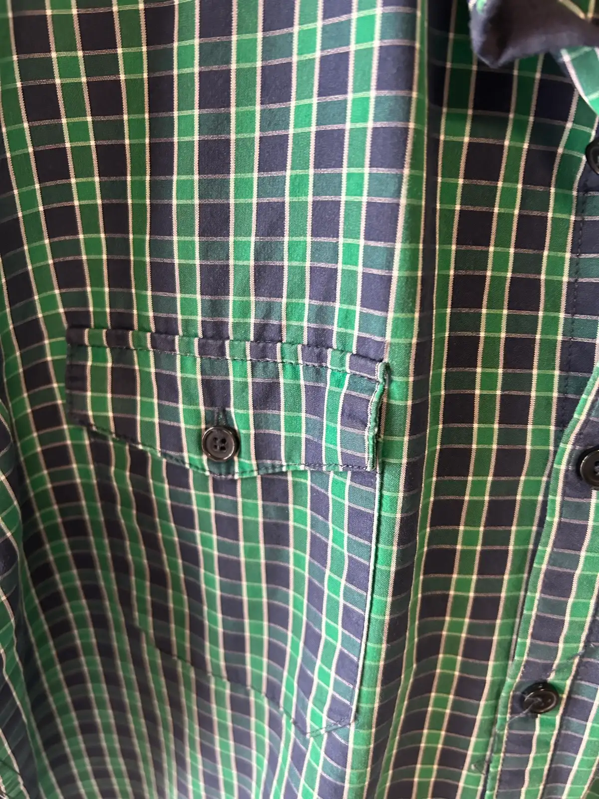 Connor green/blue plaid long sleeve shirt – photo 2
