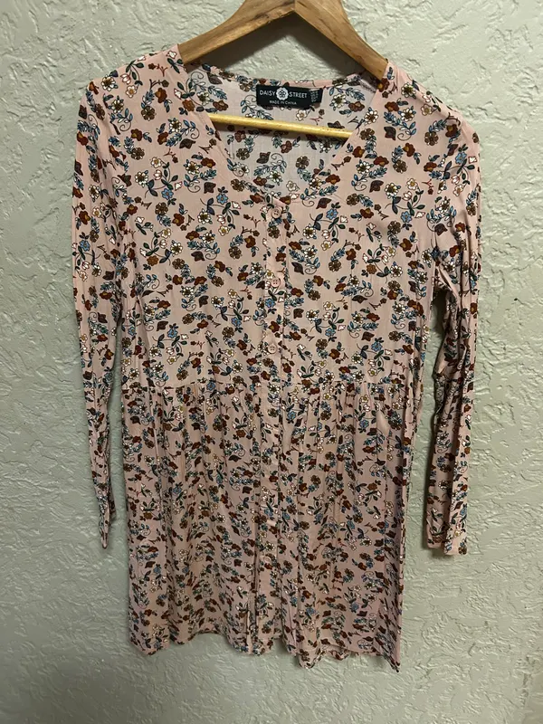 Daisy street pink floral dress