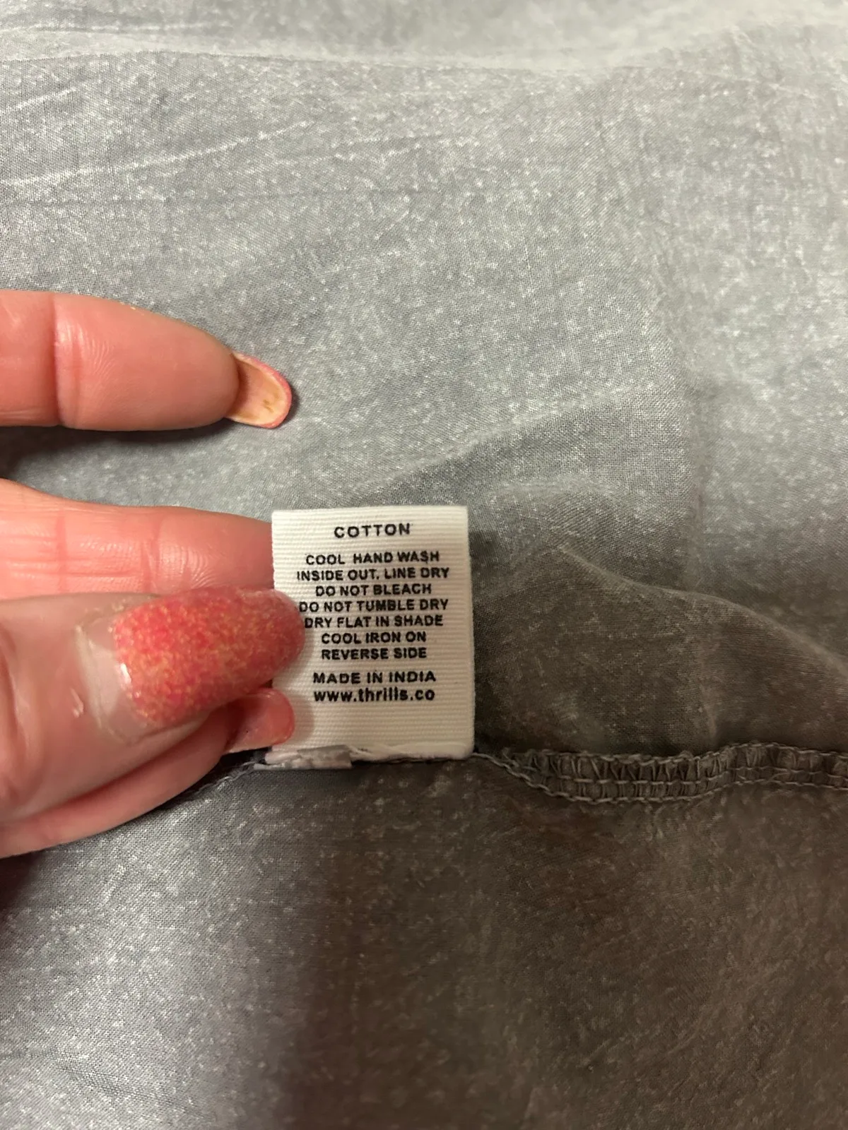 Thrills light grey chambray smock dress – photo 7
