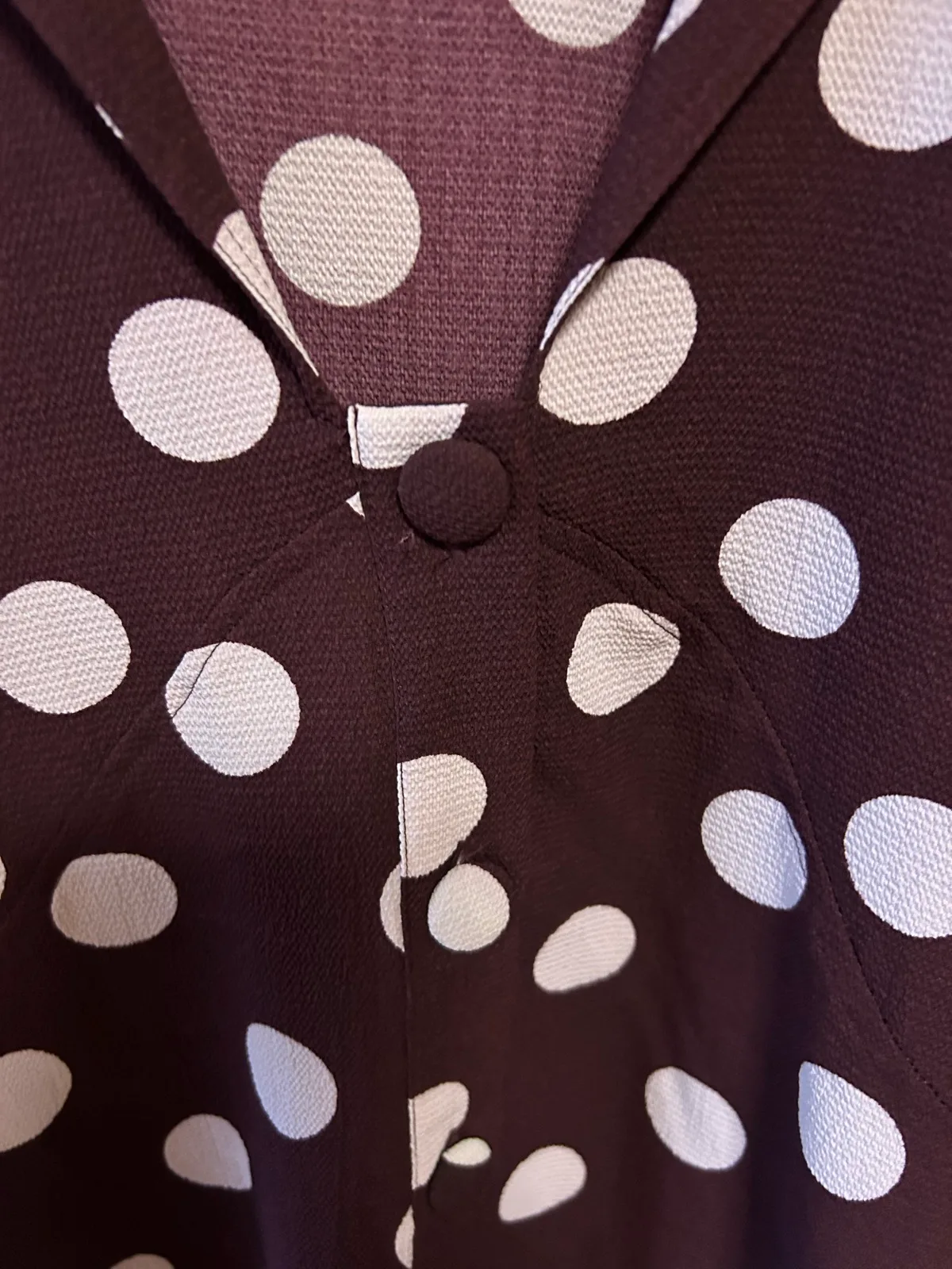 Vero moda purple/white polka dots casual dress — photo 2