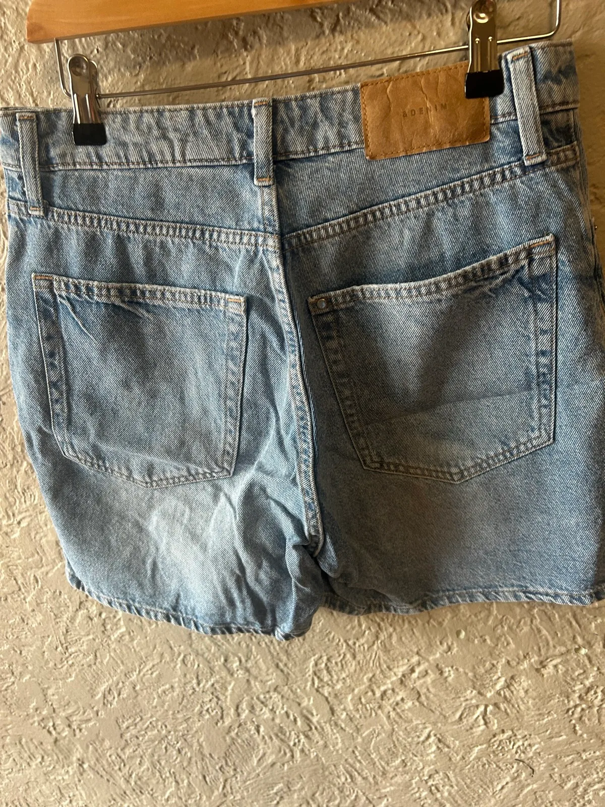 H&M blue denim Bermuda shorts – photo 3