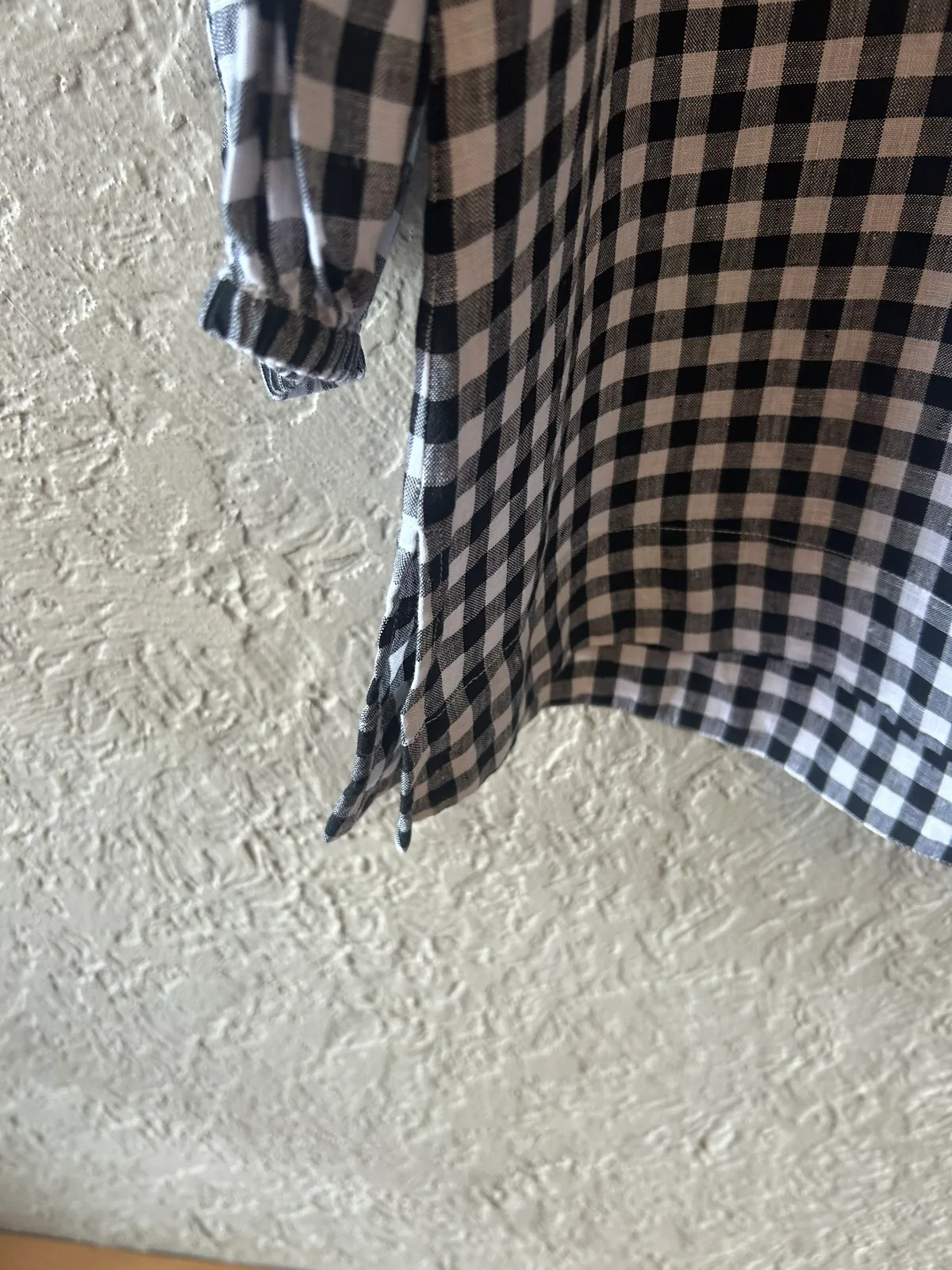 Ping pong black/white gingham tunic top – photo 2