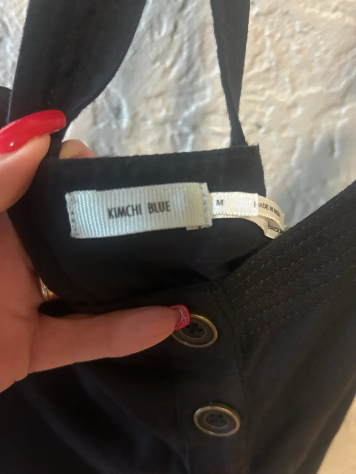 Kimchi blue black strappy mini dress – photo 4