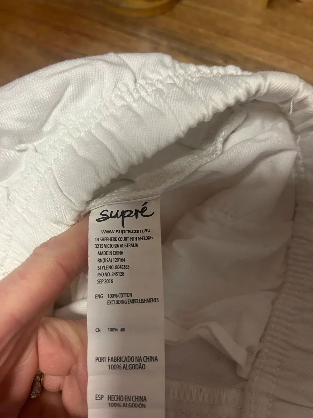 Supré white denim relaxed shorts – photo 5