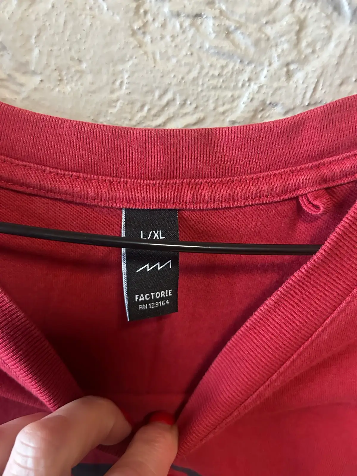 Men’s Factorie red New York tee – photo 4