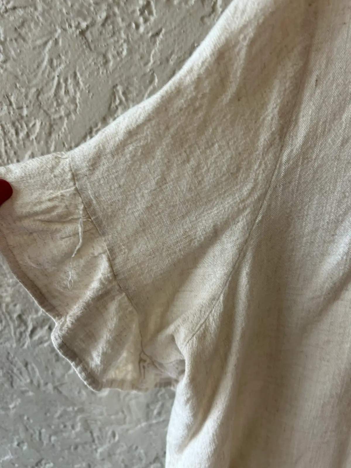 Miracle beige ruffled blouse size S/M – photo 2