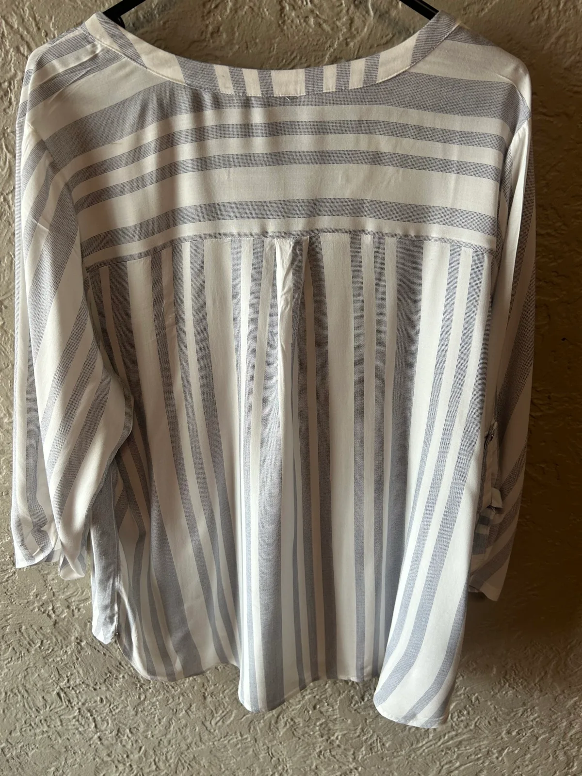 Ed.it.ed grey/white striped shirt/blouse – photo 5