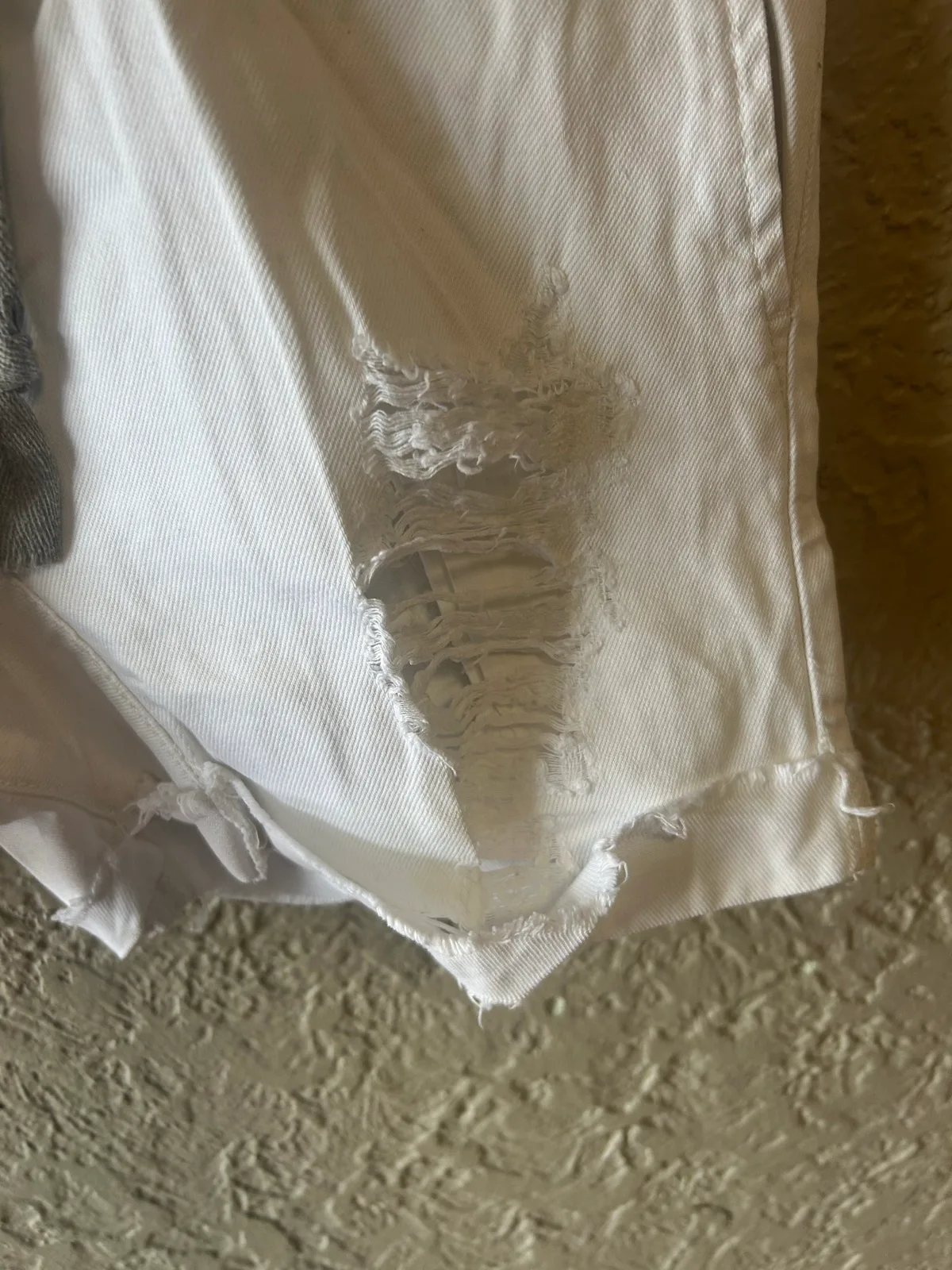 Supré white denim relaxed shorts – photo 2