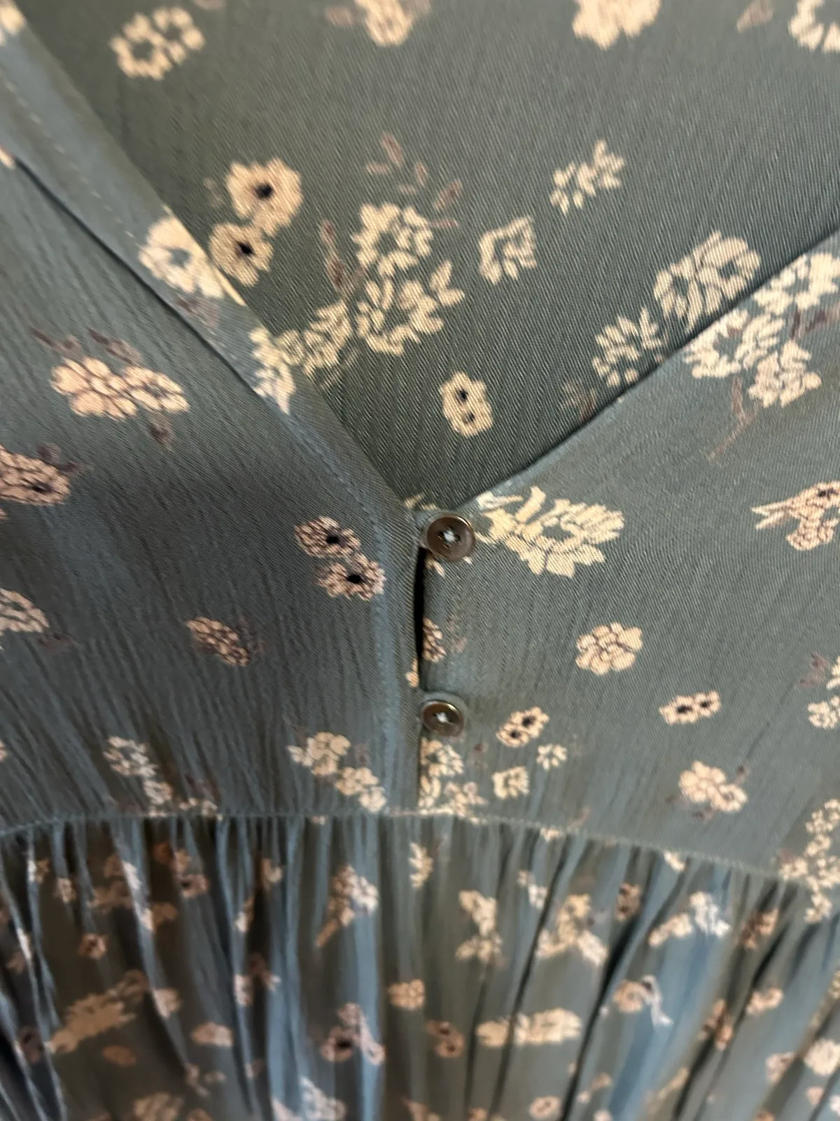 Billabong blue/green floral dress — photo 3
