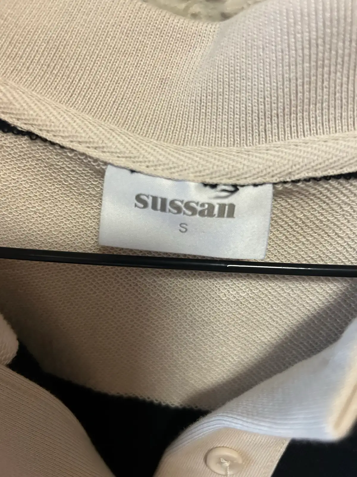Sussan black/cream striped polo jumper – photo 2