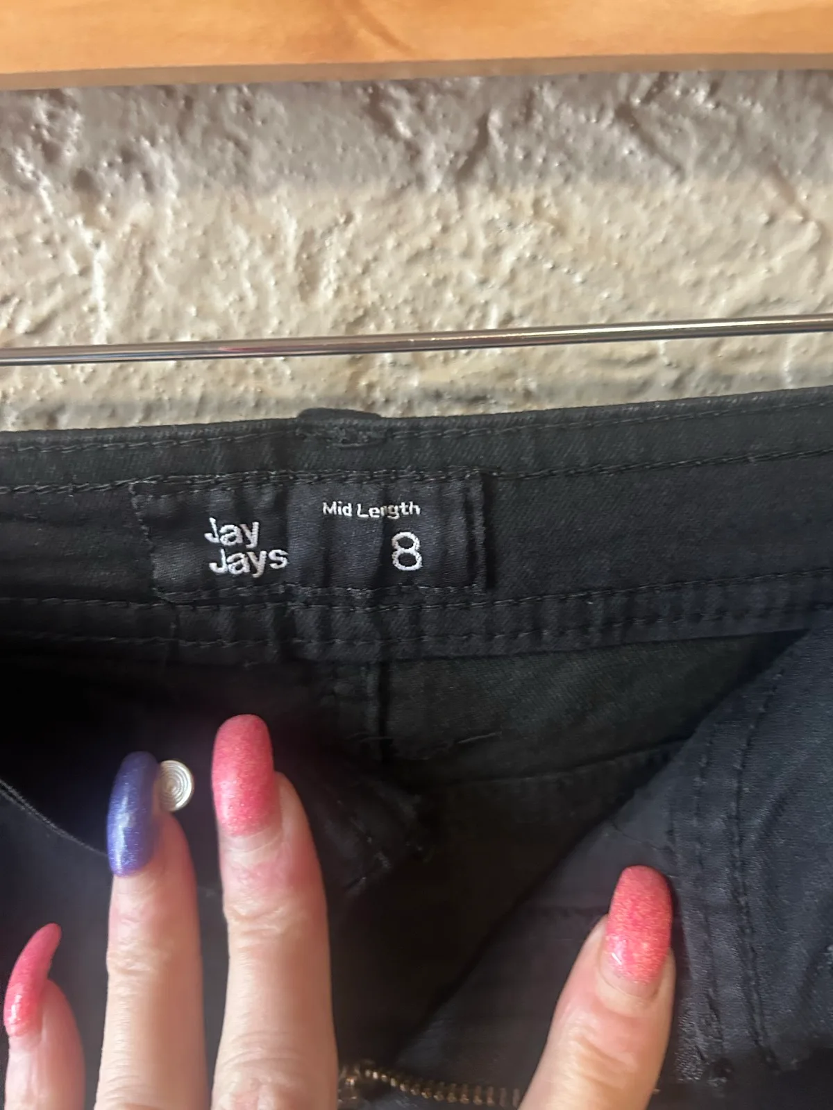 Jay jays black denim shorts – photo 2