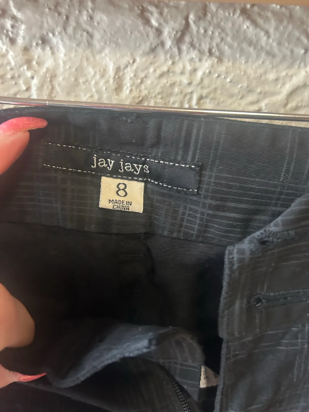 Jay jays black/grey plaid chino shorts – photo 2