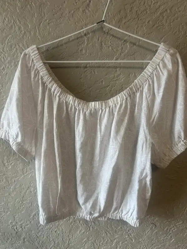 Anko white/bone off the shoulder blouse