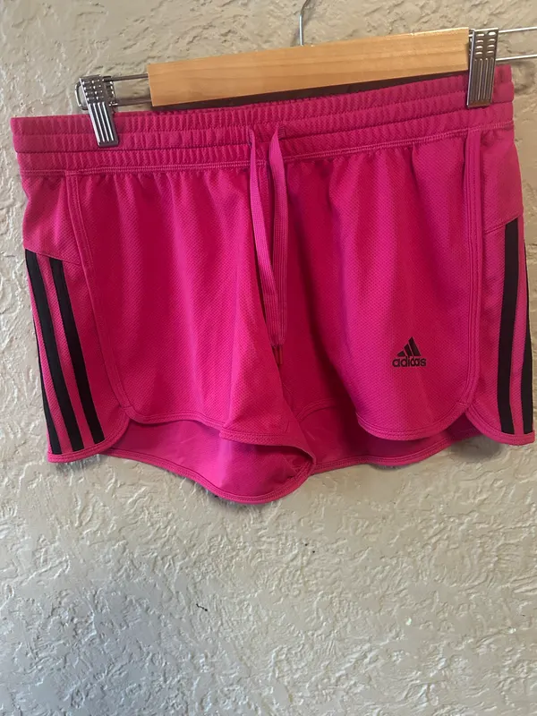 Adidas pink/black active shorts