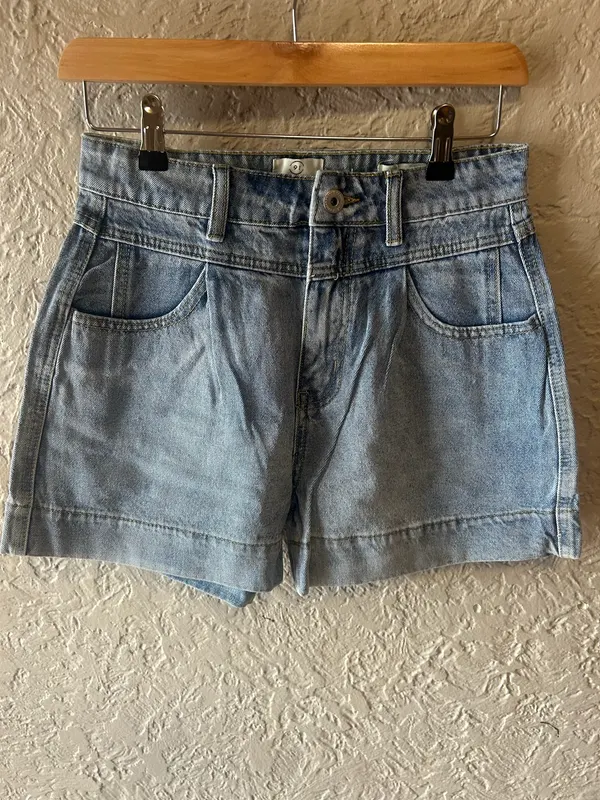 Cotton on blue denim shorts