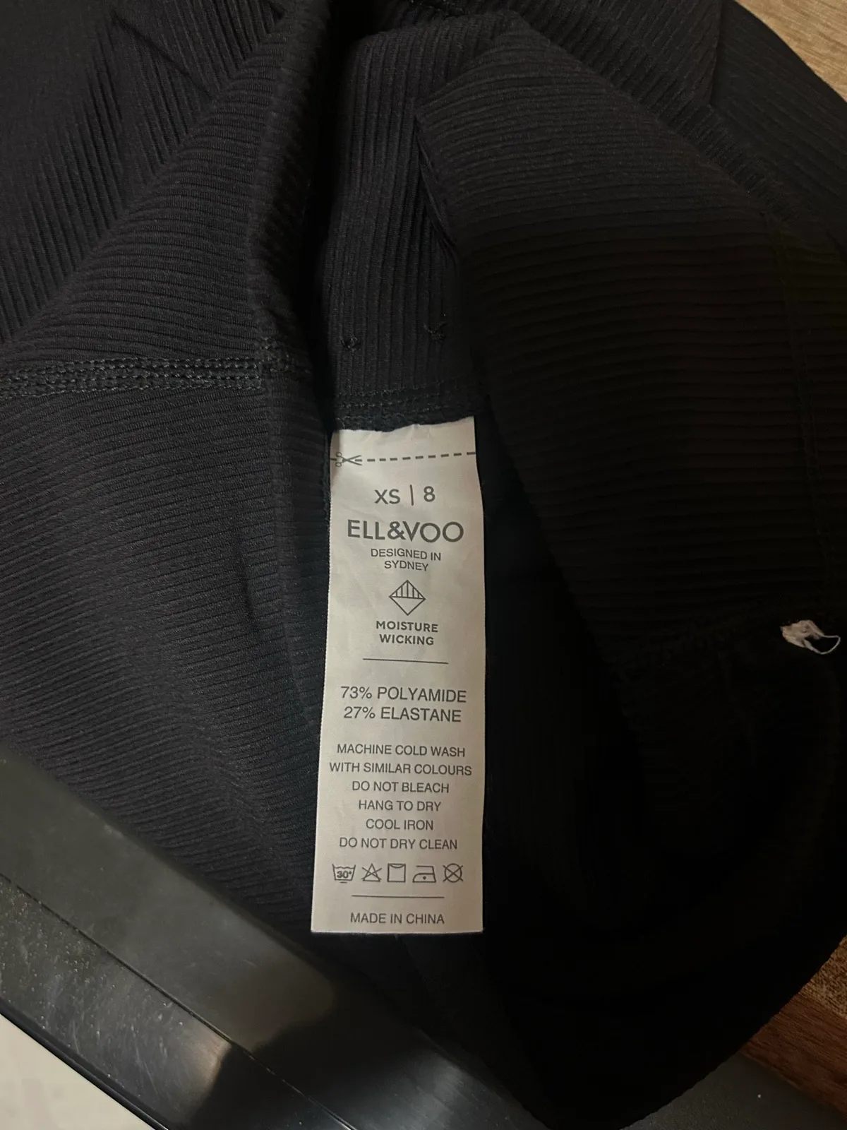 ELL and Voo black ribbed bike shorts – photo 5