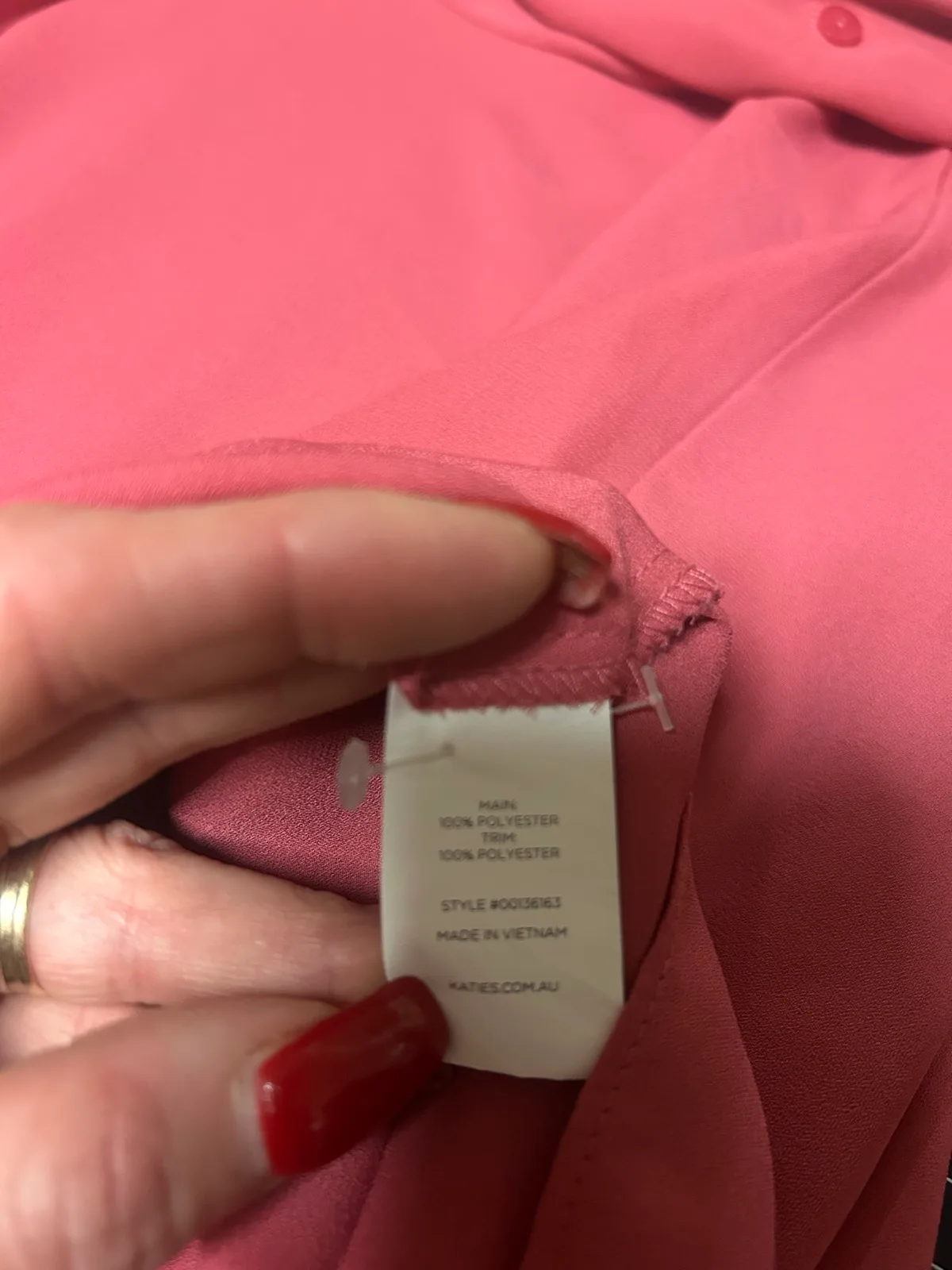 Katie’s pink 3/4 sleeve blouse – photo 5