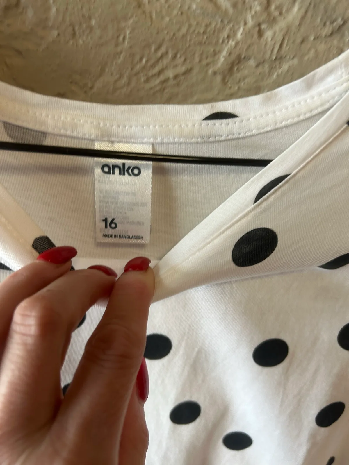 Anko white/black polka dot tee – photo 2