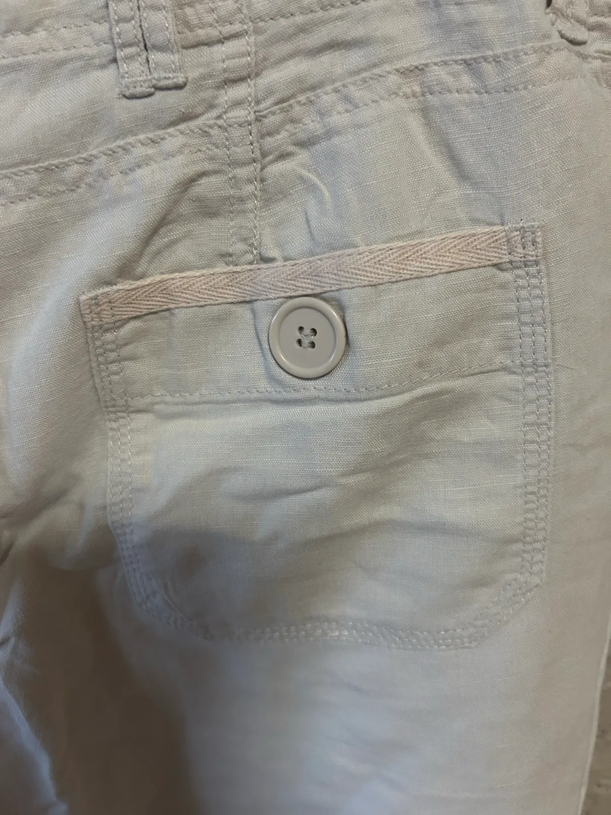 Cream target capri pants with ankle ties – photo 5