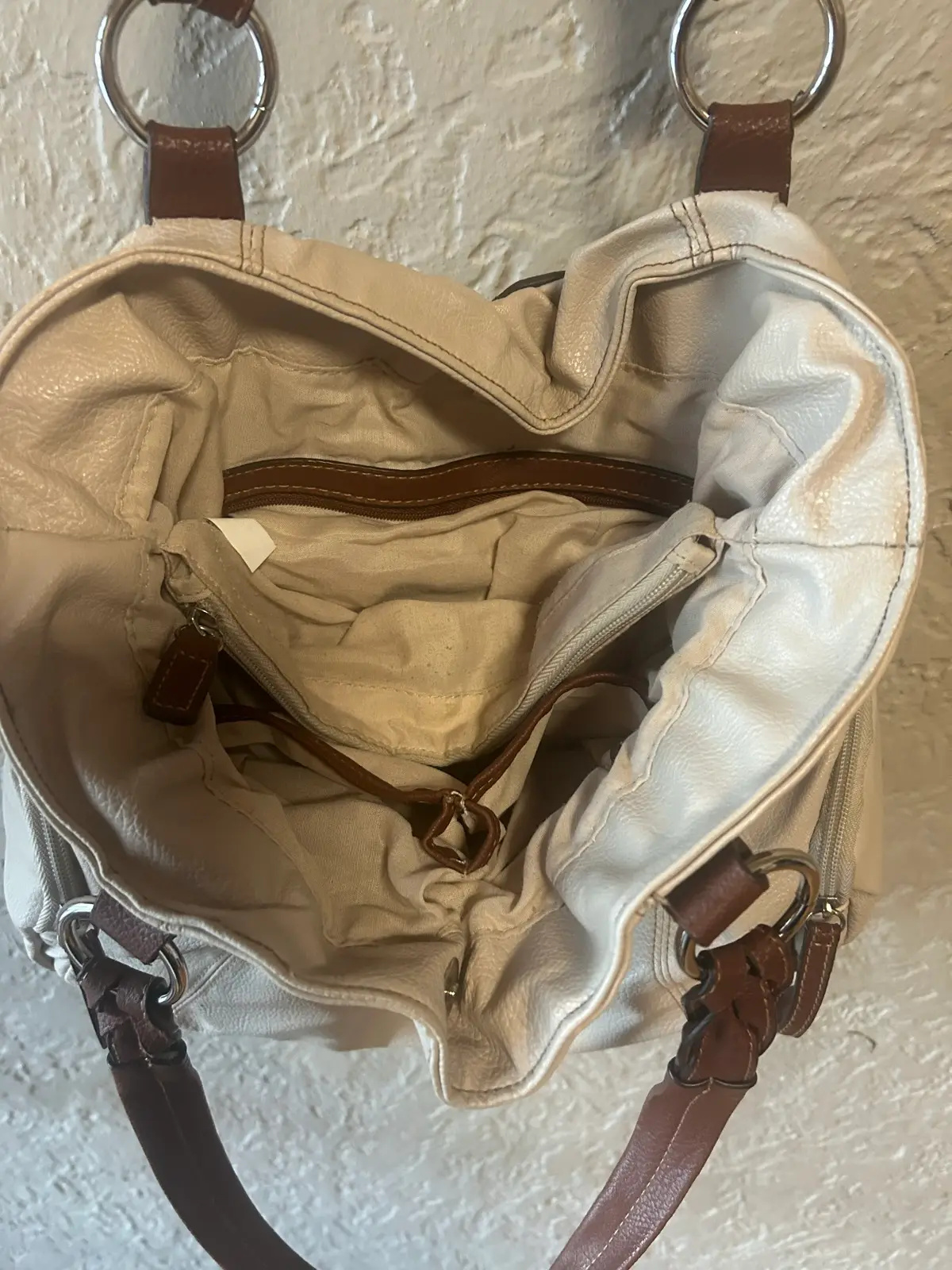 Cream rosetti shoulder bag – photo 6