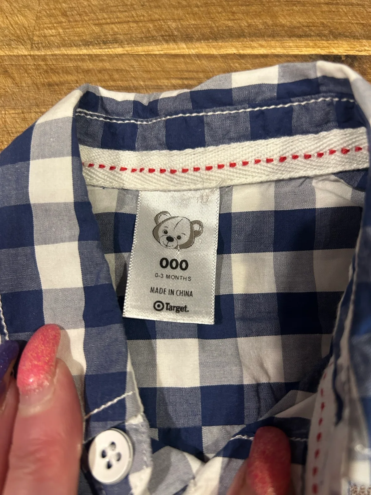 Baby boys target  blue/white check shirts – photo 4