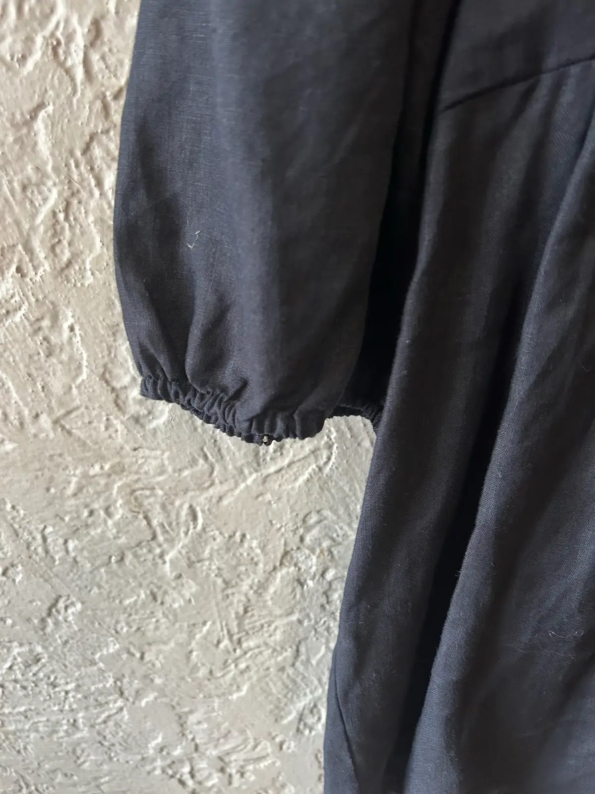 Sportsgirl black linen square neck blouse – photo 2
