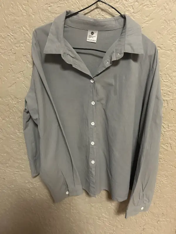Grey long sleeve shirt 2XL