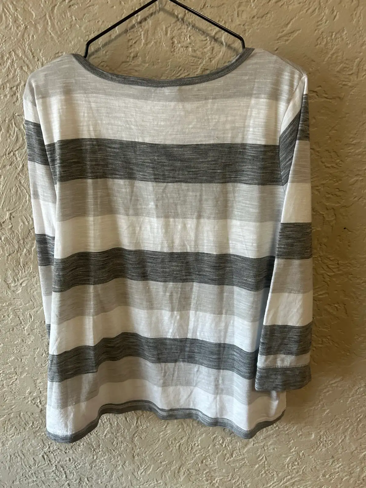 Suzanne grae grey/white striped long sleeve top – photo 3