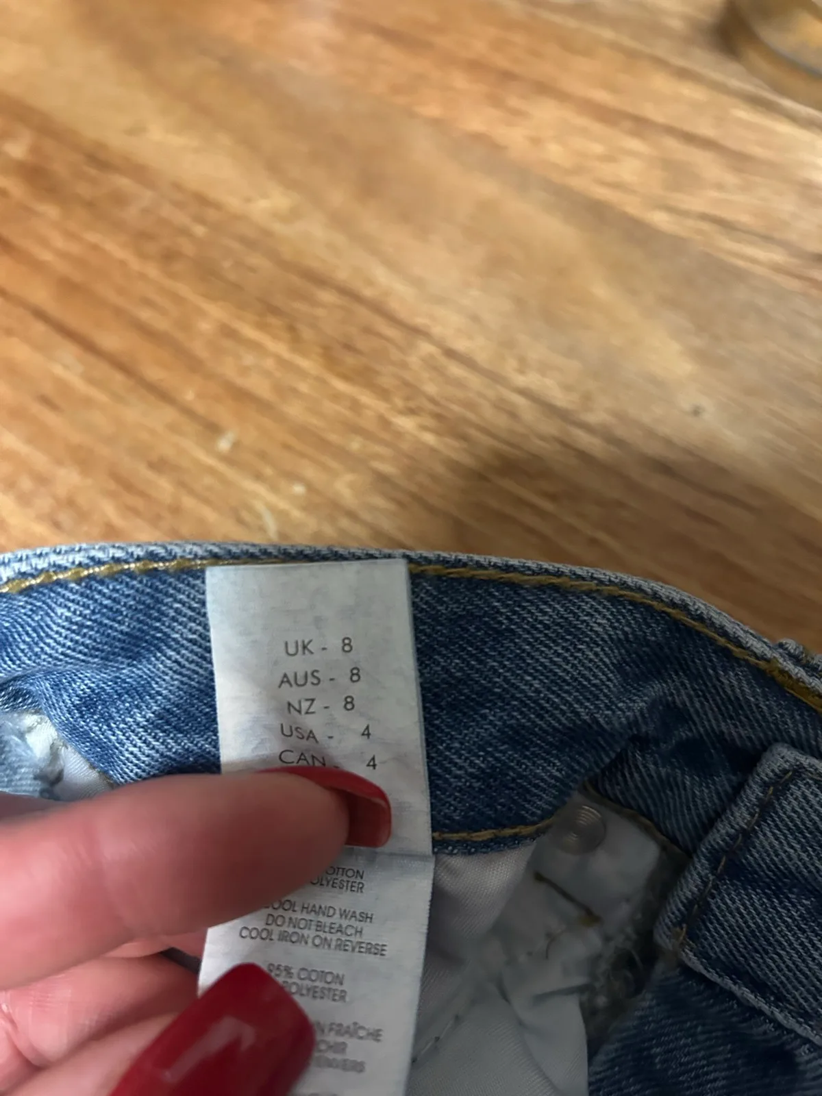 Boohoo blue denim cuffed shorts – photo 6