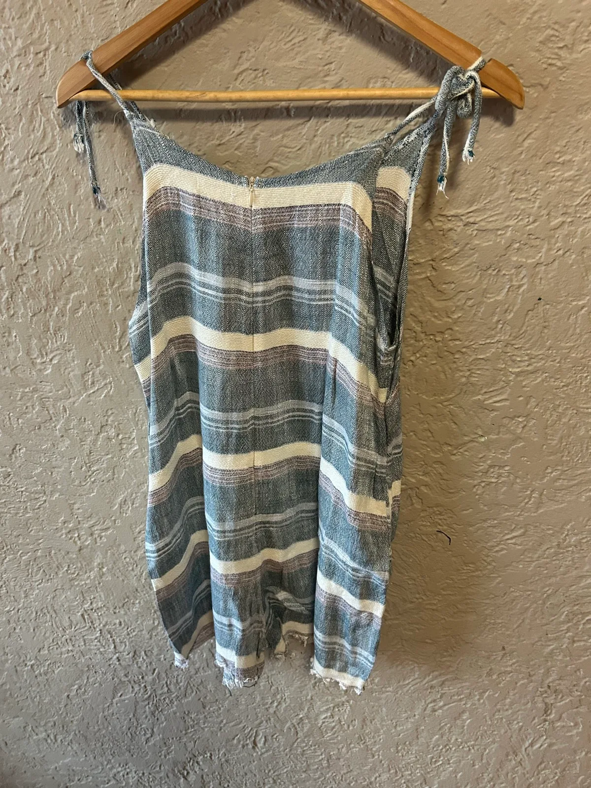 Ghanda blue/white striped woven playsuit – photo 6