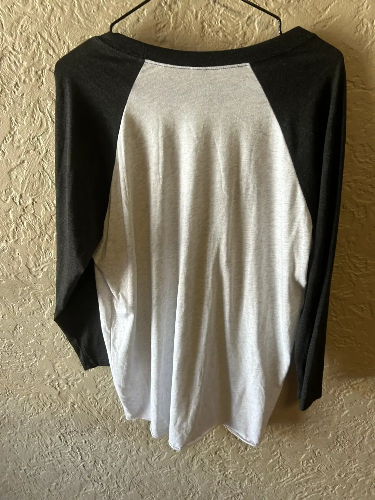 Grey and black raglan long sleeve tee – photo 3