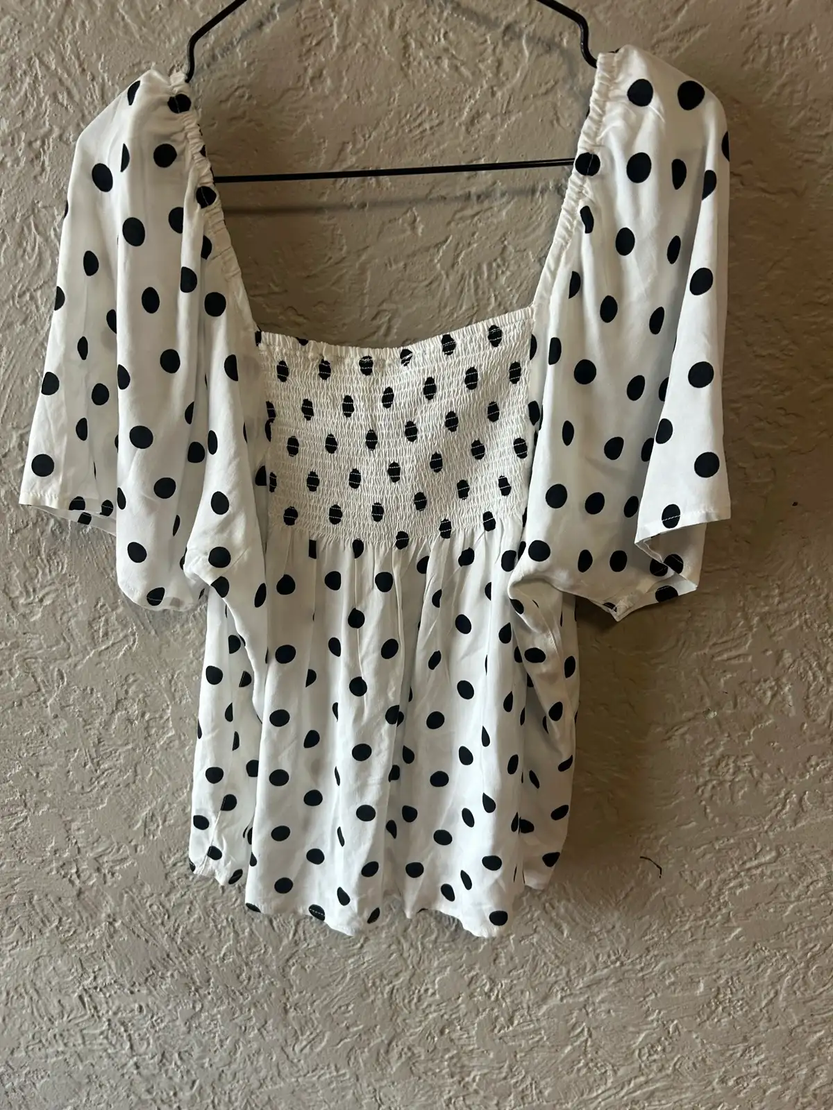 Jeanswest white/black polka dot blouse – photo 3