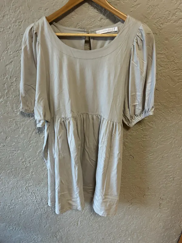 The hidden way beige smock dress