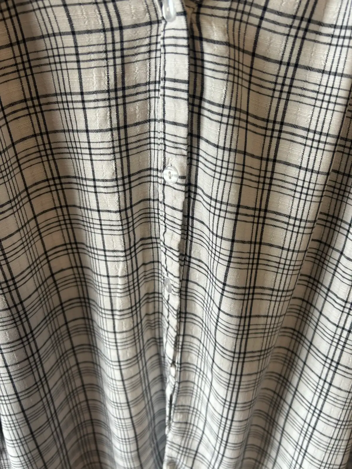 Rivers black/white check long sleeve blouse – photo 4