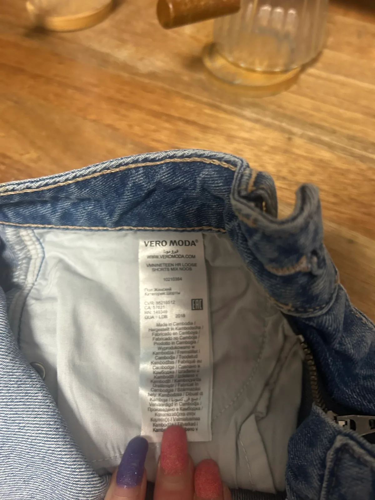 Vera Moda blue denim shorts – photo 5