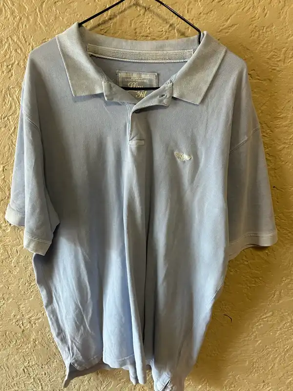 Men’s rivers light blue polo shirt